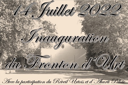 Inauguration du Fronton