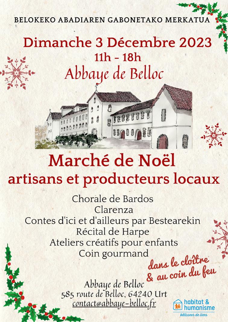 Marché de Noël Abbaye de Belloc
